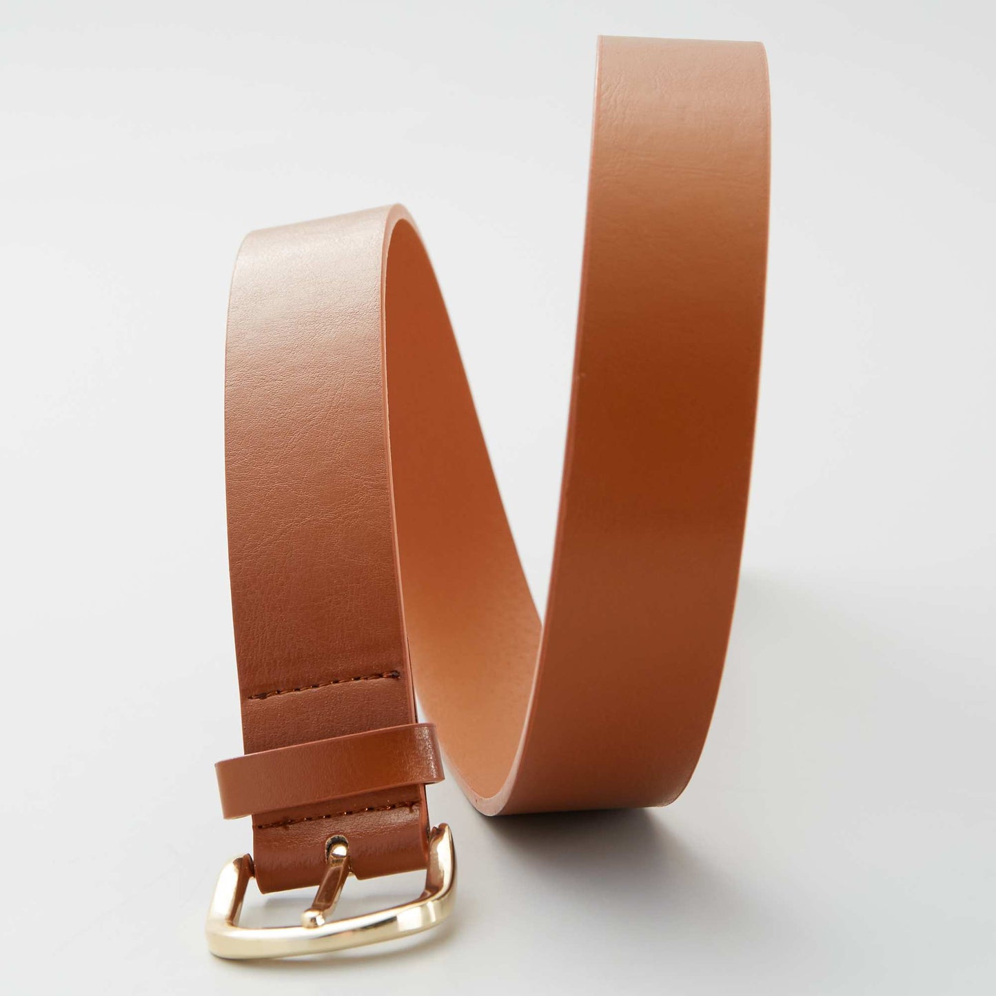 Ceinture unie basique MARRON