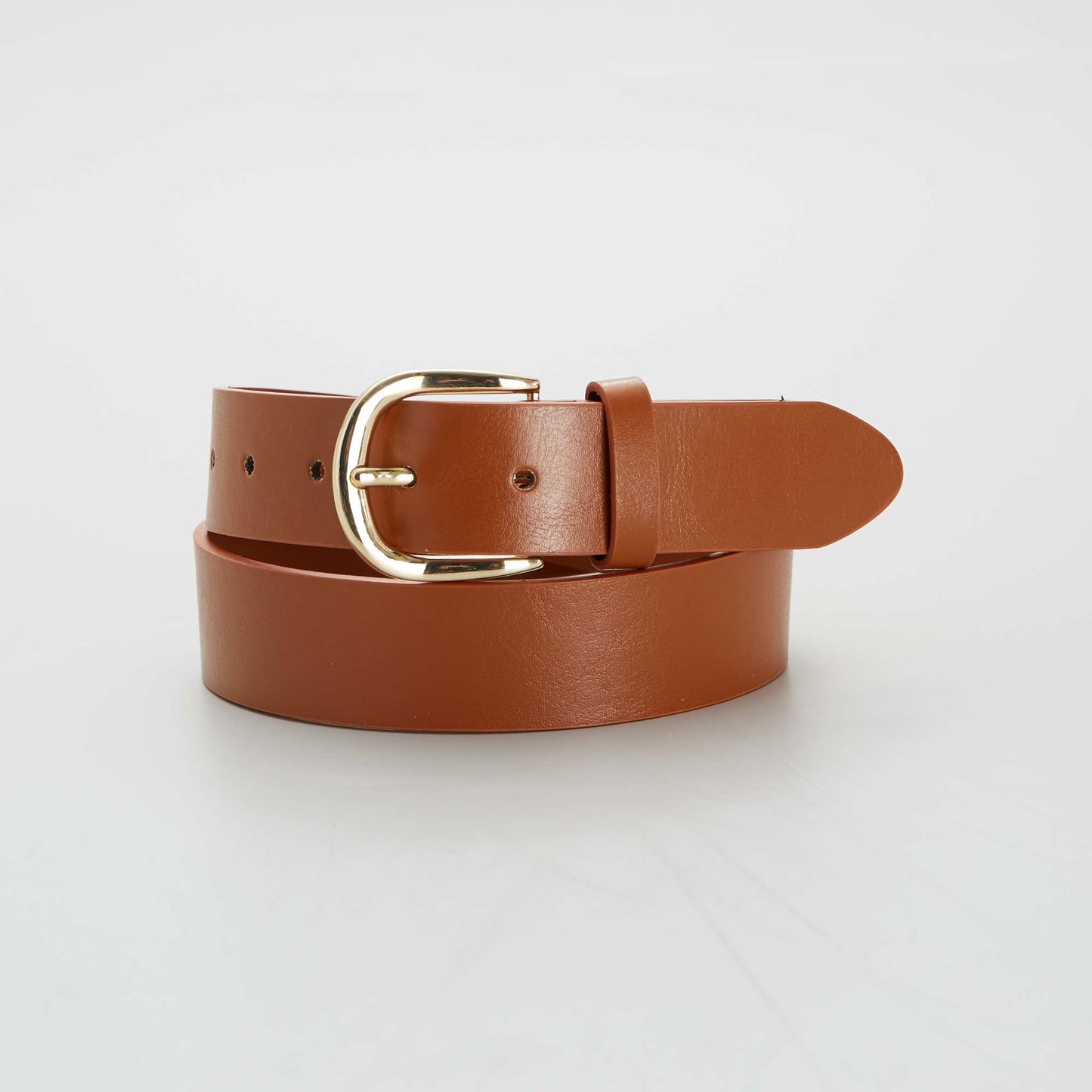 Ceinture unie basique MARRON