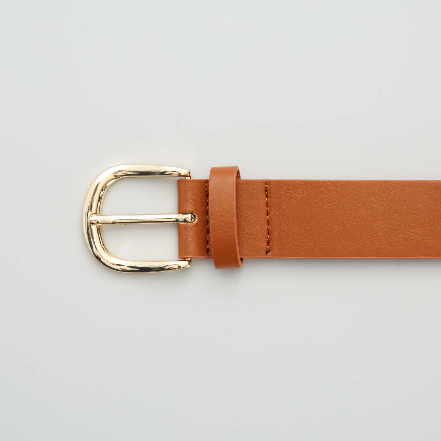 Ceinture unie basique MARRON