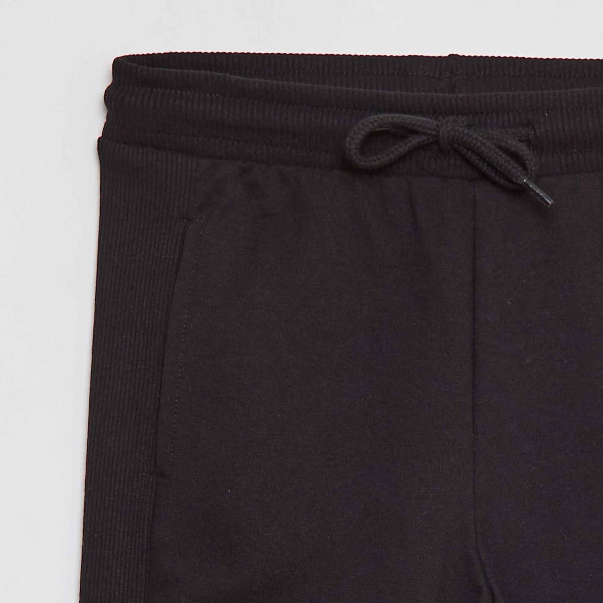 Jogging uni avec poches NOIR