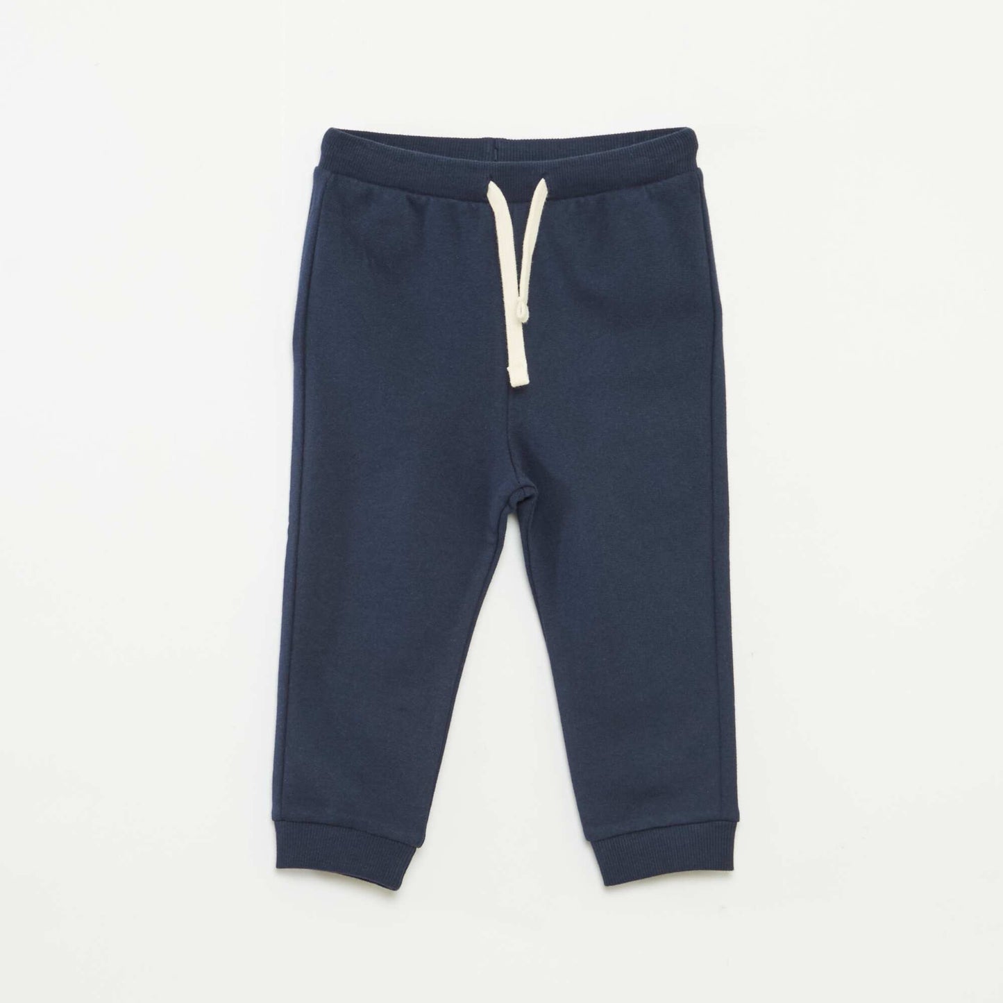 Pantalon en molleton léger avec taille élastiquée BEIGE