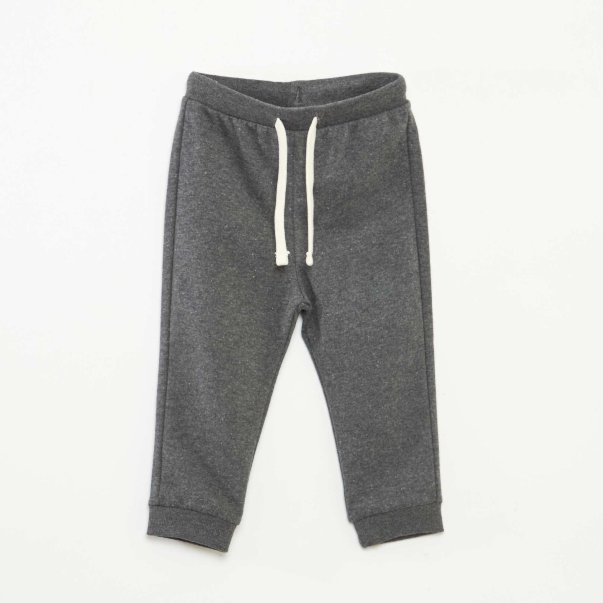 Pantalon en molleton léger avec taille élastiquée GRIS