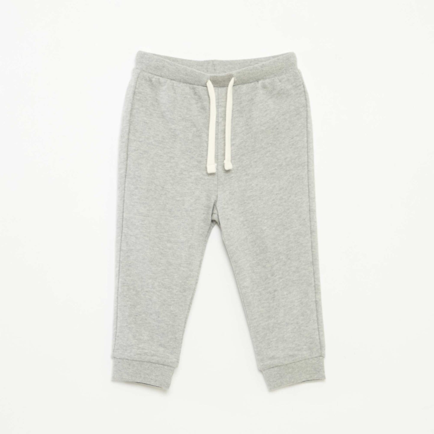 Pantalon en molleton léger avec taille élastiquée GRIS