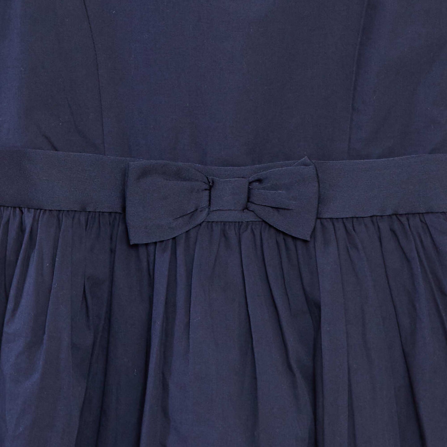 Robe évasée avec ceinture satinée BLEU
