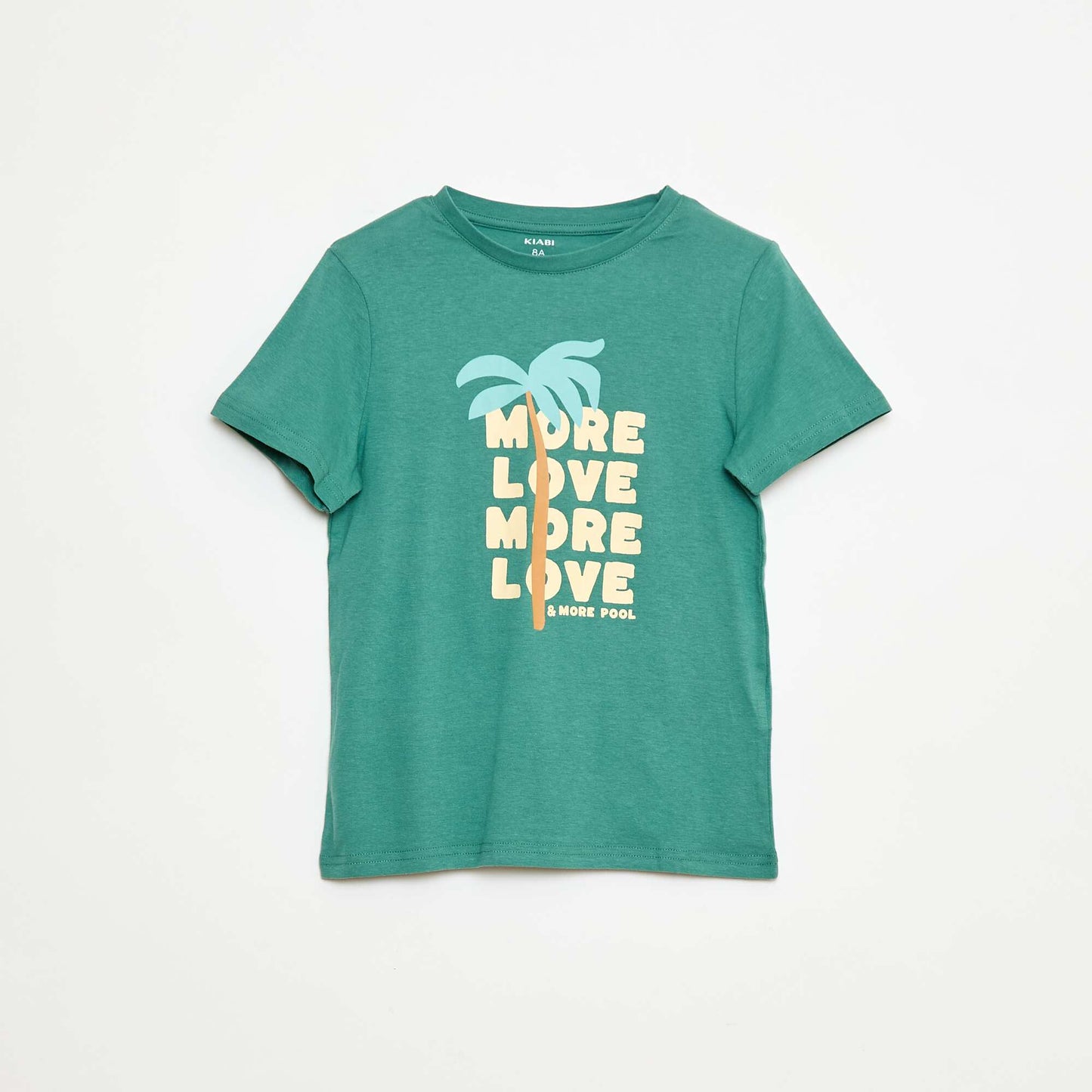 Lot de 3 tee-shirts style 'palmier' VERT