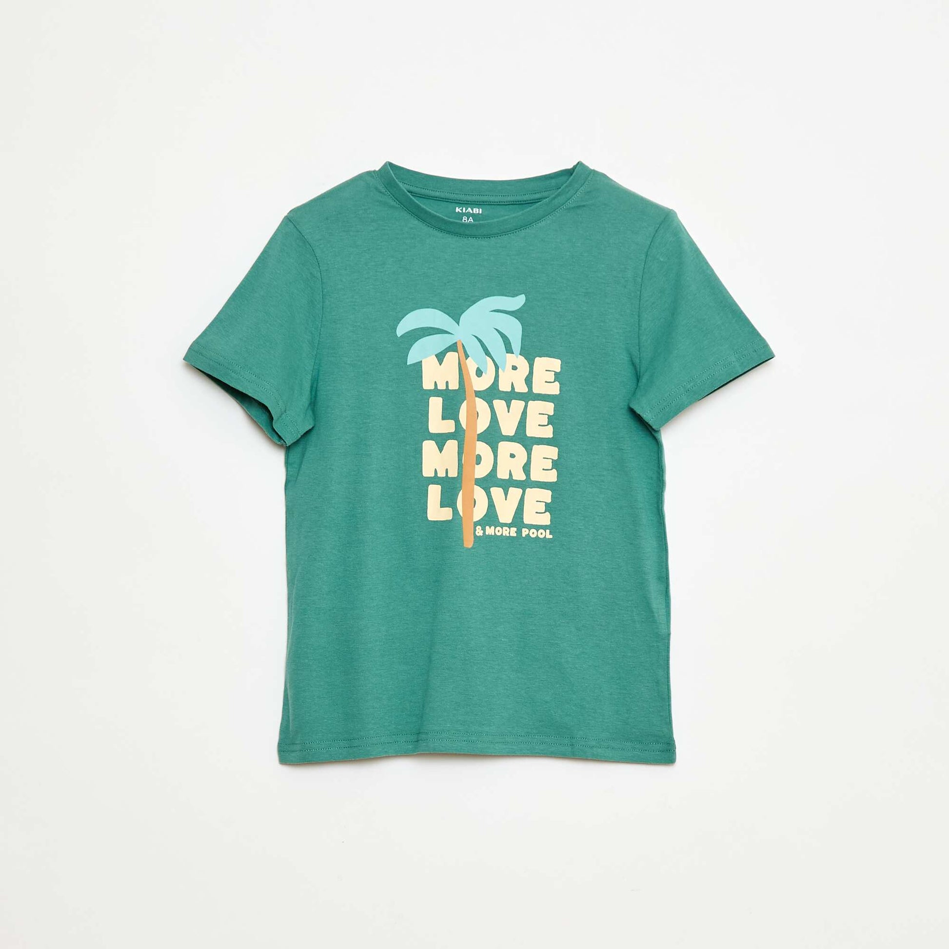 Lot de 3 tee-shirts style 'palmier' VERT