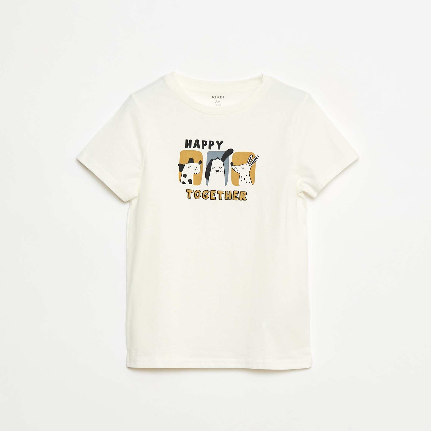 Lot de 3 tee-shirts style 'chien' BEIGE