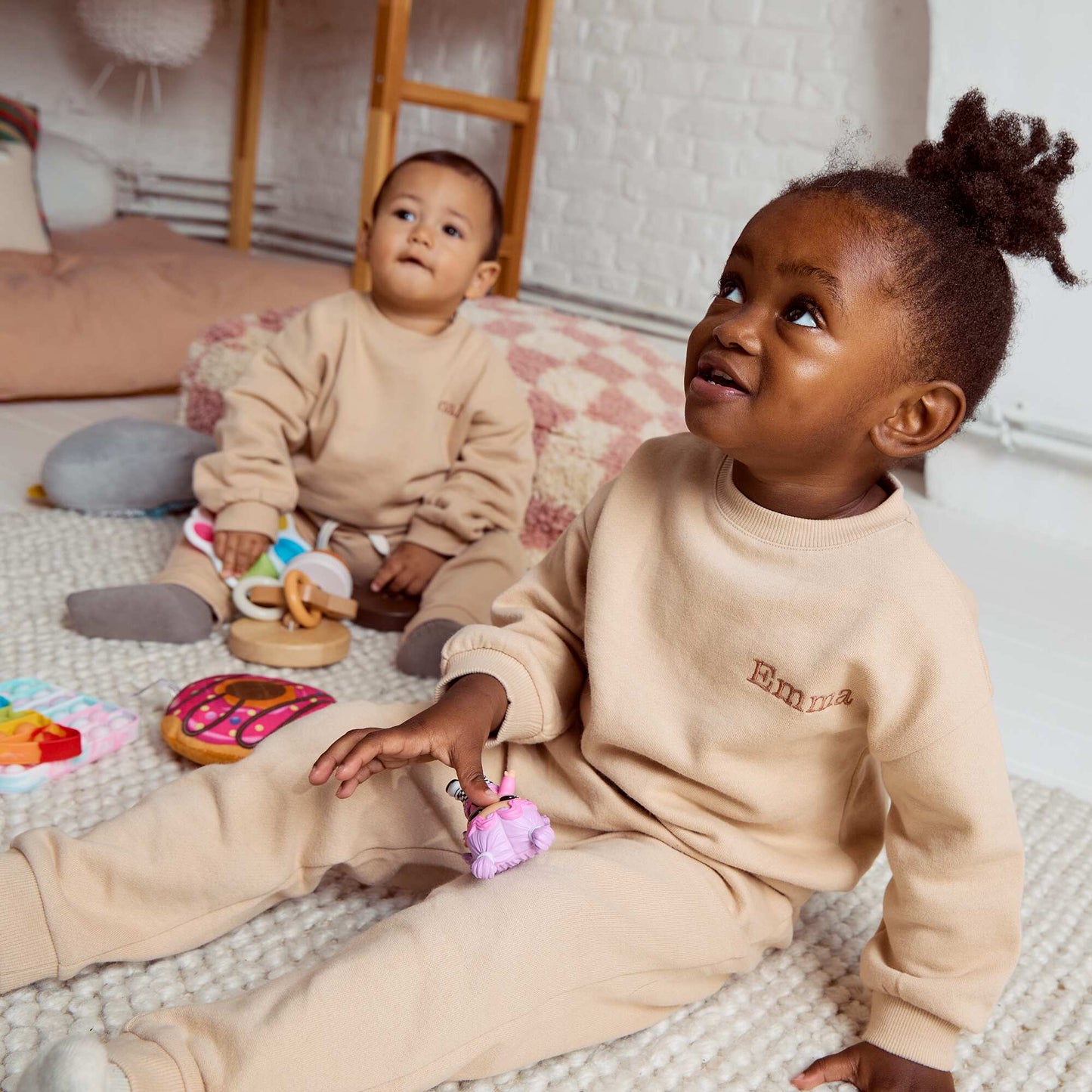 Ensemble en molleton sweat + pantalon - 2 pièces BEIGE