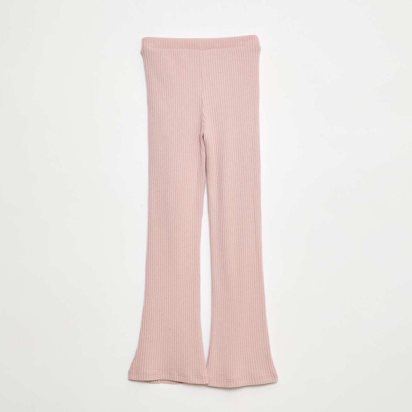 Pantalon flare en coton uni VIOLET