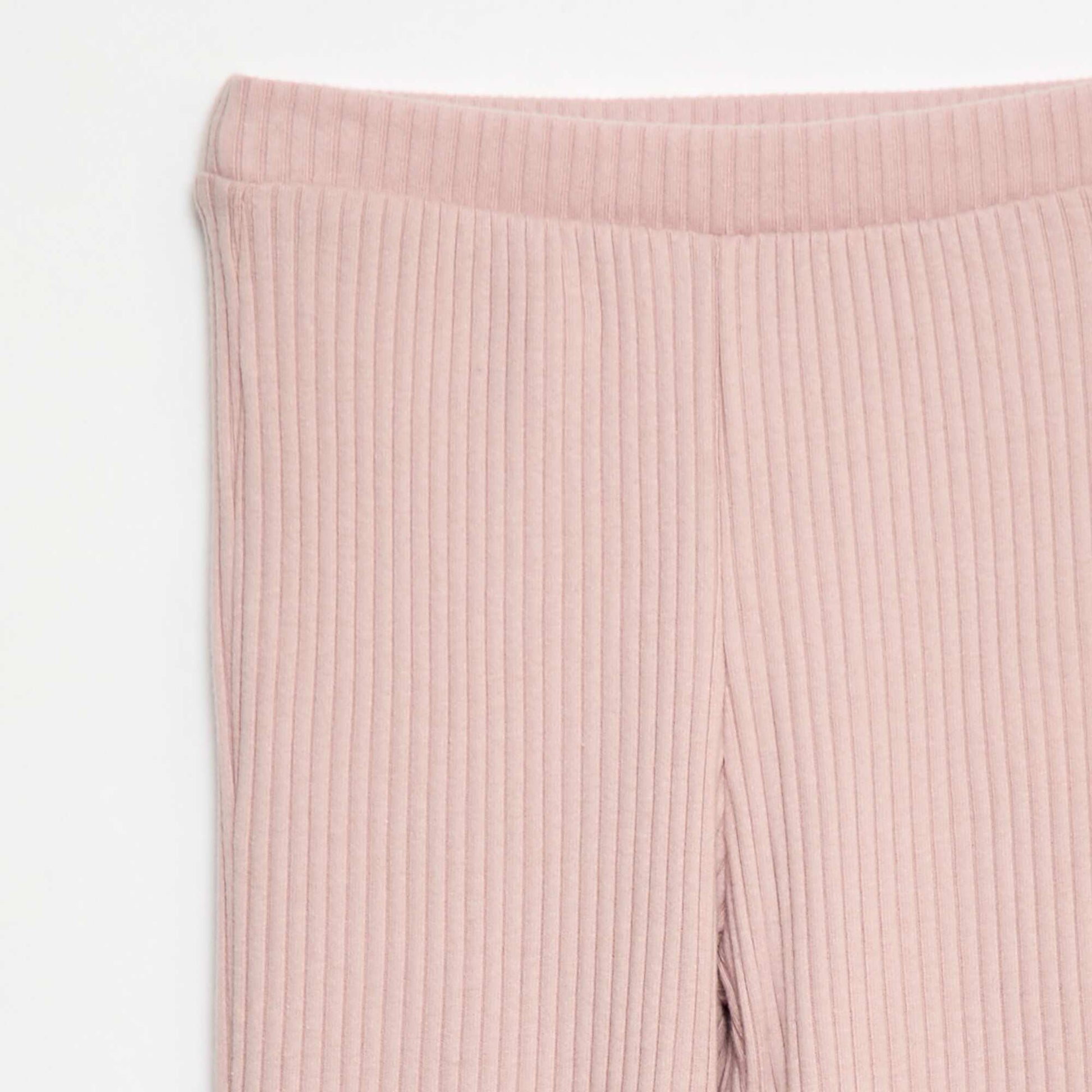 Pantalon flare en coton uni VIOLET