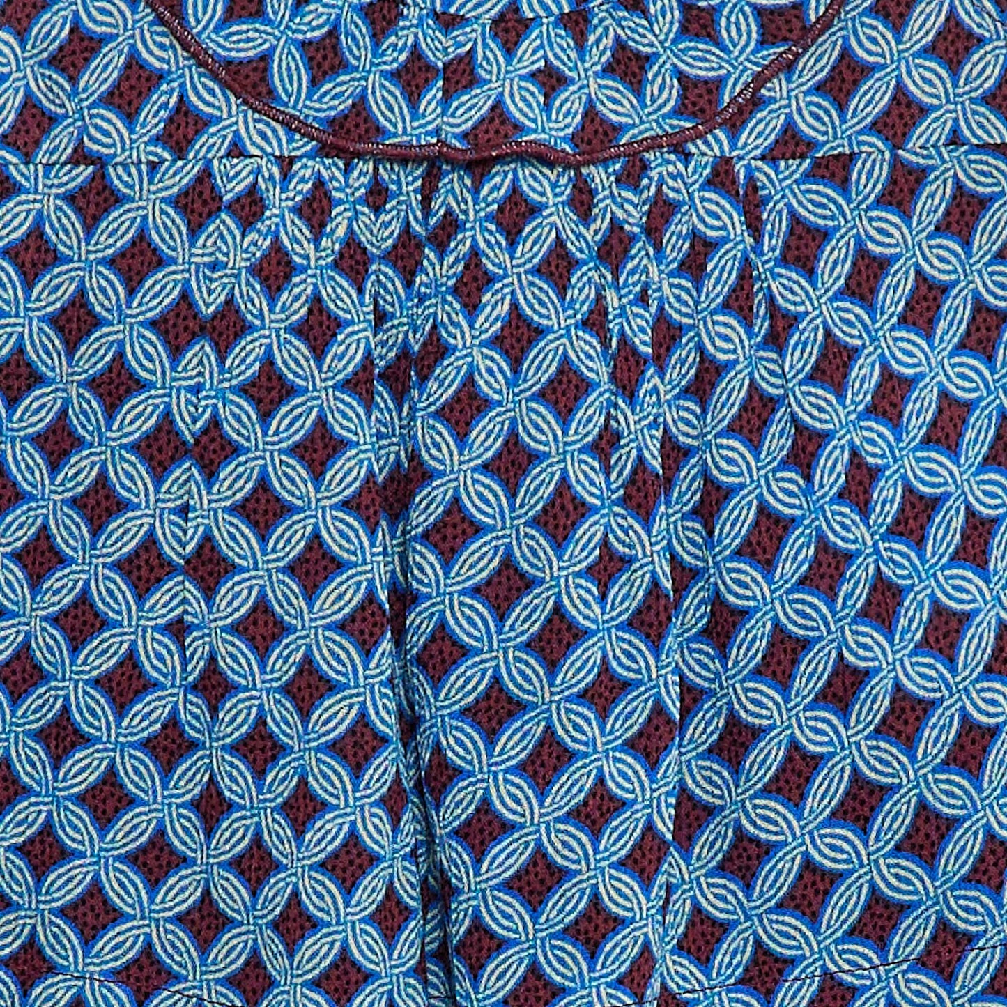 Blouse sans manches volantée wax VIOLET