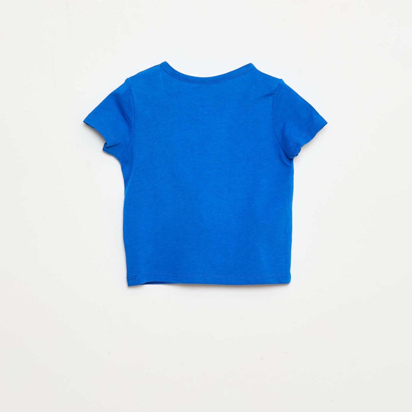 T-shirt en jersey avec poche imprimée BLEU