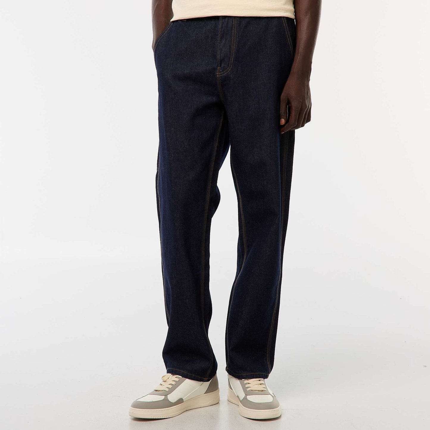 Pantalon en denim style Carpenter BLEU
