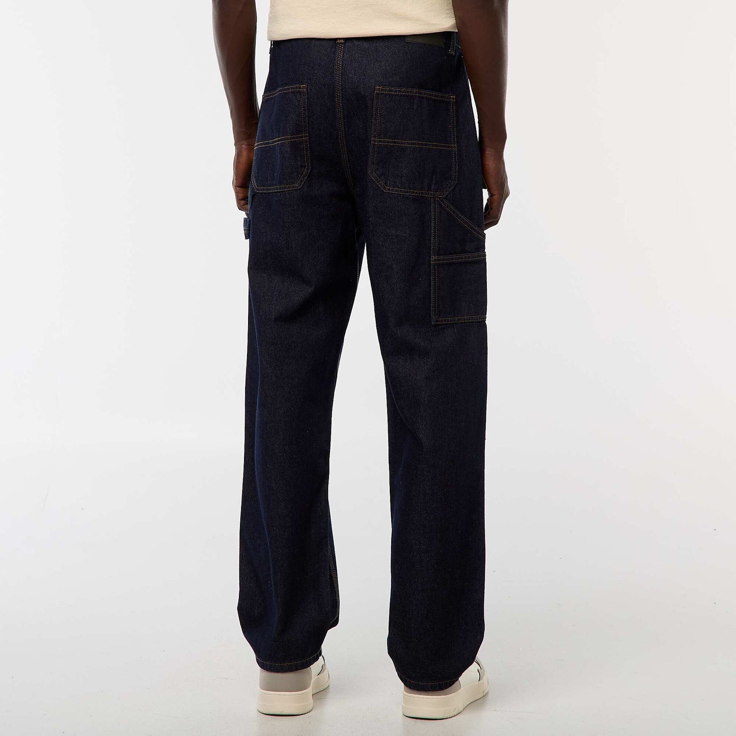 Pantalon en denim style Carpenter BLEU