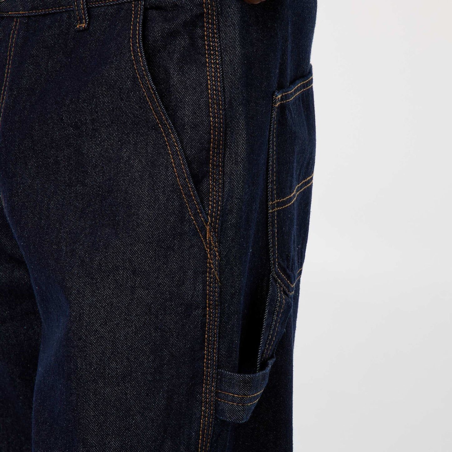 Pantalon en denim style Carpenter BLEU