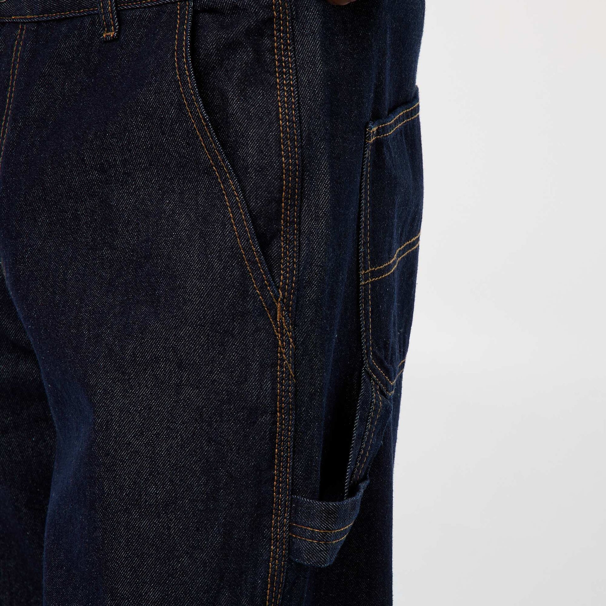 Pantalon en denim style Carpenter BLEU