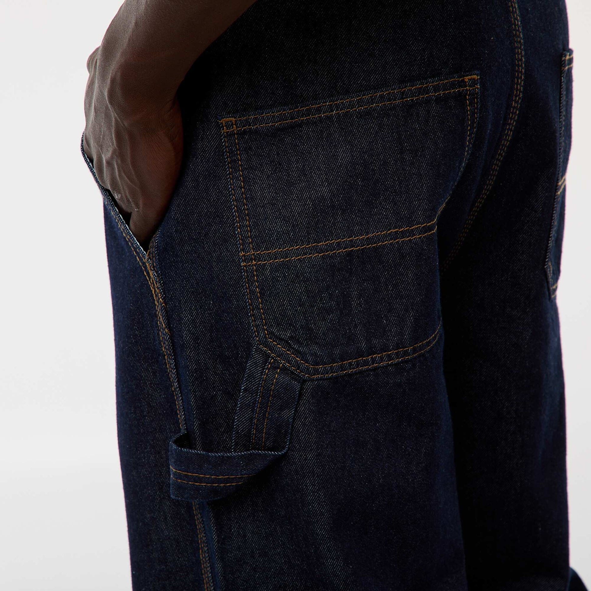 Pantalon en denim style Carpenter BLEU