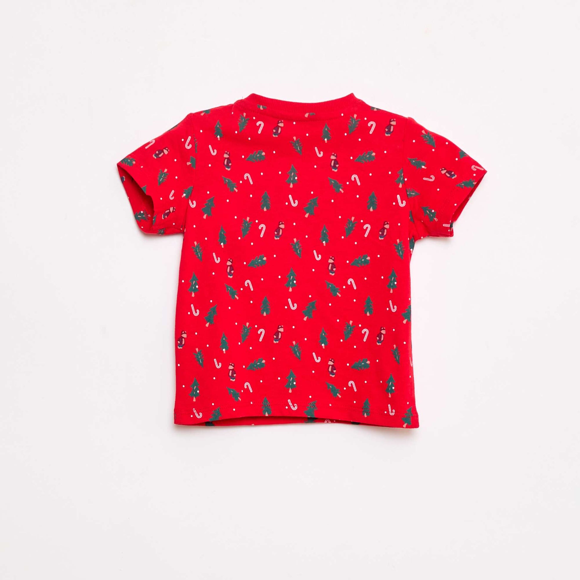 T-shirt imprimé 'Noël' en jersey coton ROUGE