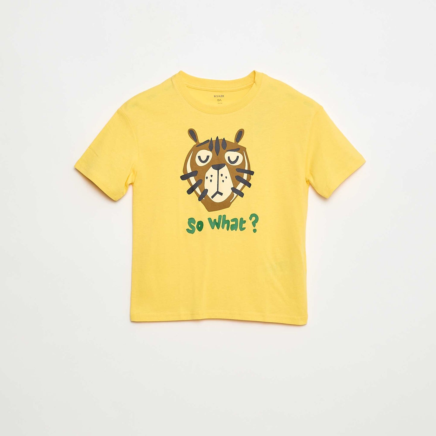 T-shirt imprimé à manches courtes JAUNE