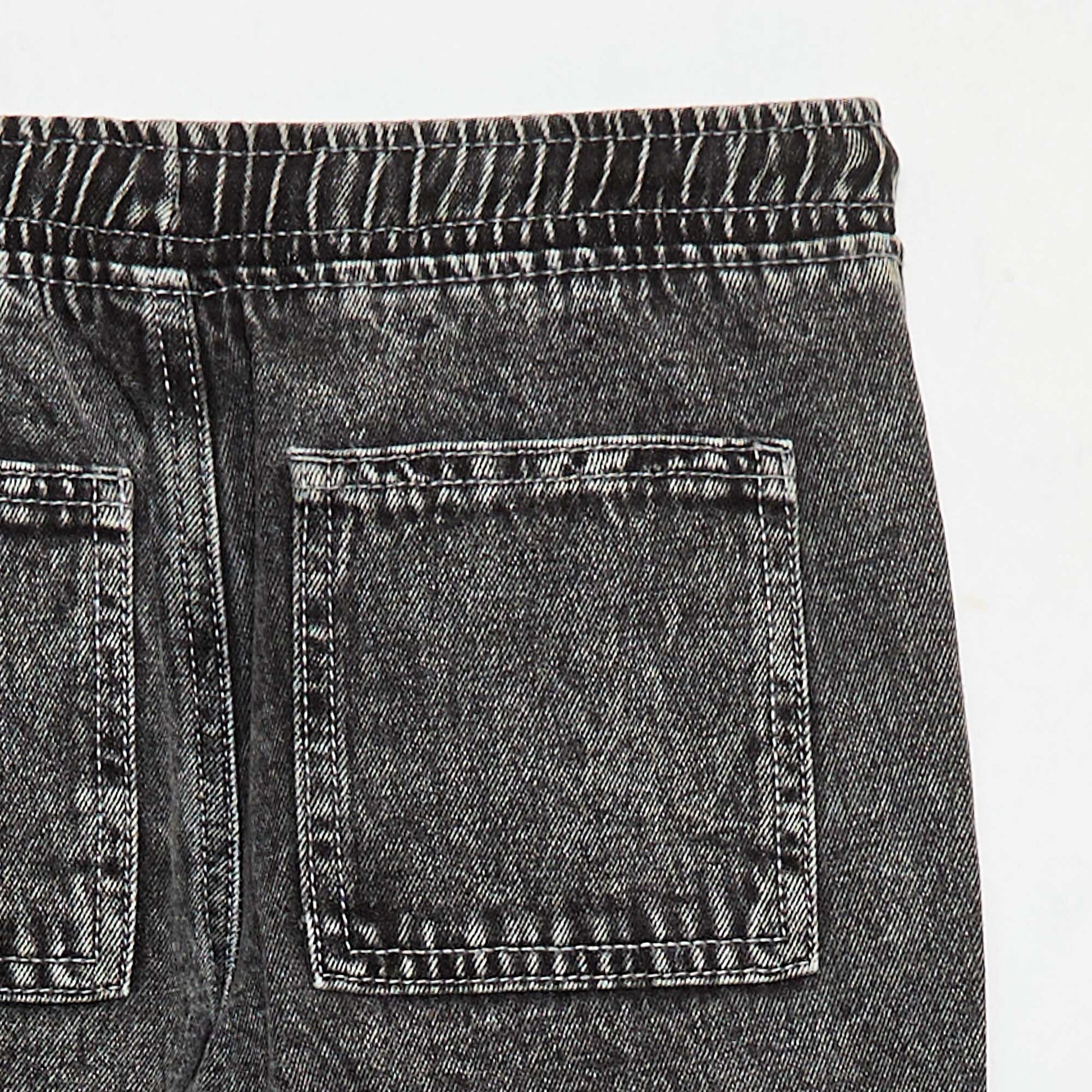Pantalon multipoche élastiqué GRIS FONCé