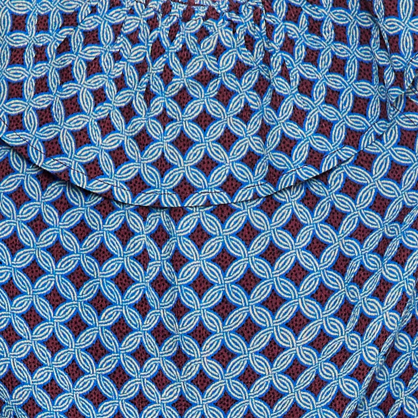 Chemisier sans manches boutonné volanté VIOLET