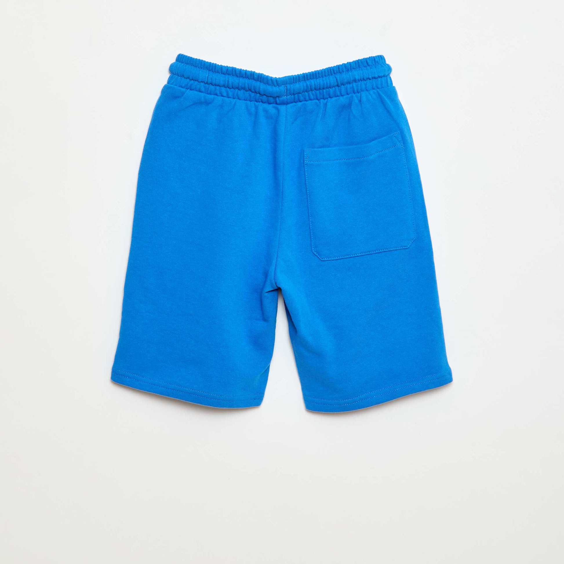 Bermuda uni en coton BLEU