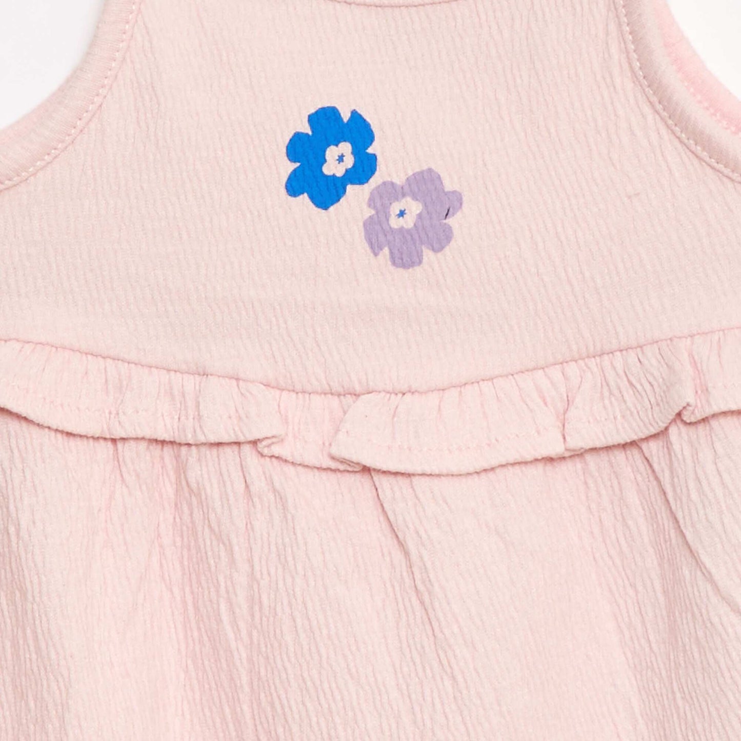 Robe casual à bretelles en coton ROSE