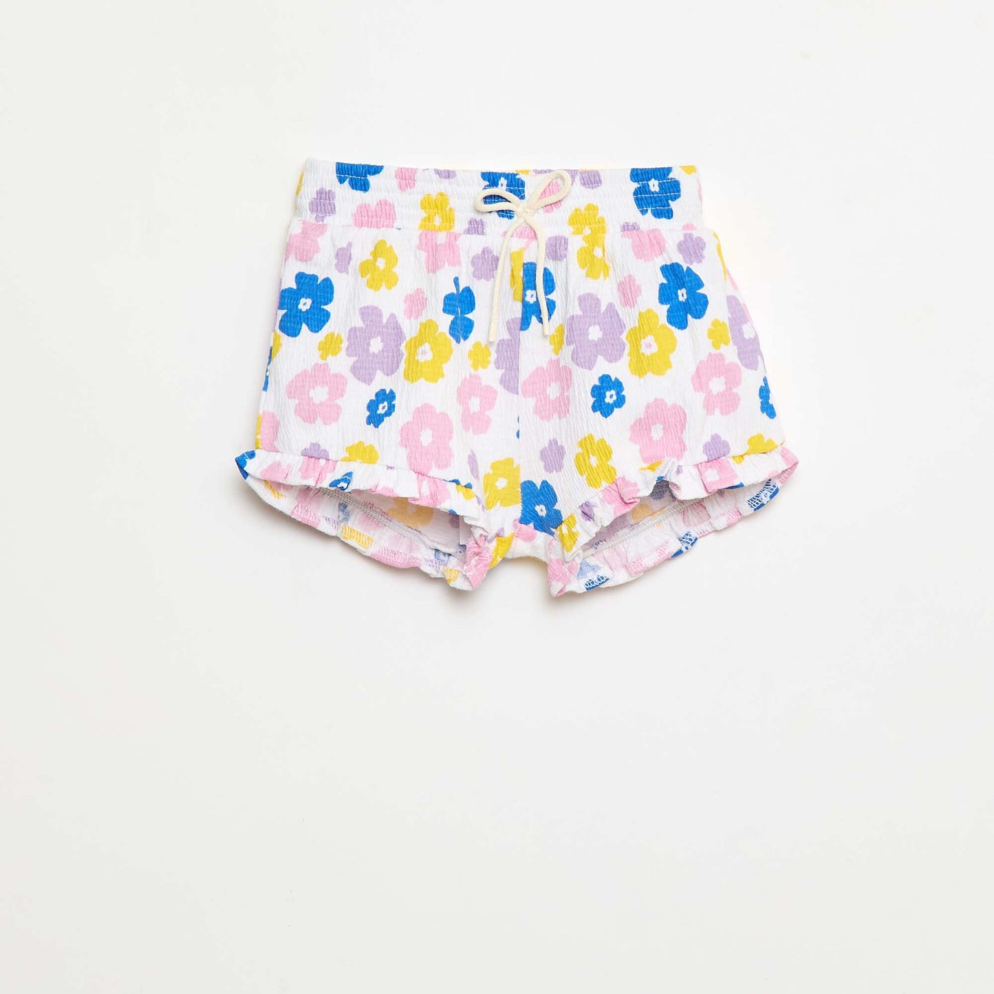 Short casual en coton BLANC