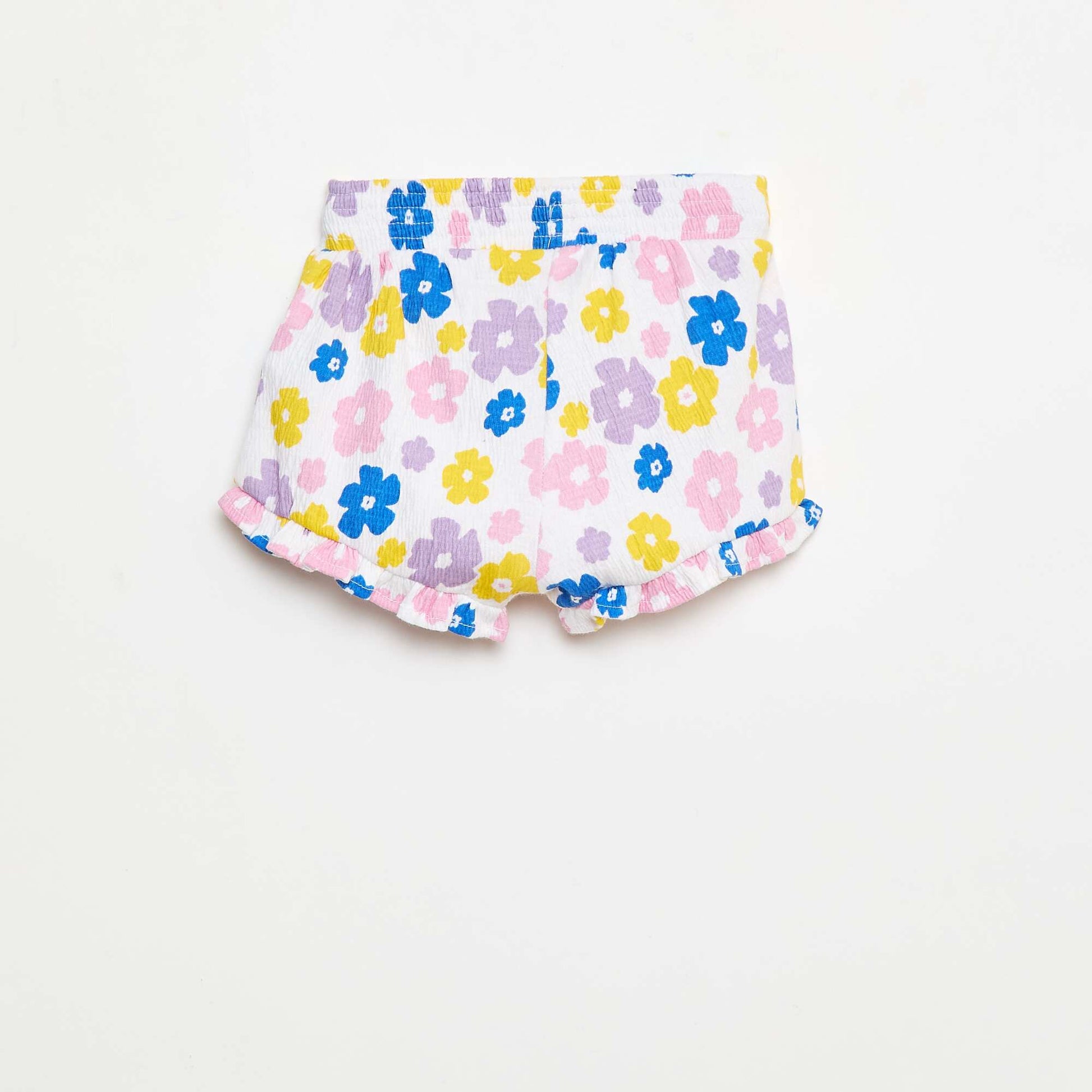 Short casual en coton BLANC