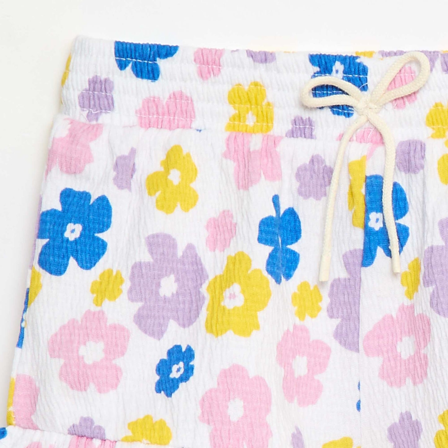 Short casual en coton BLANC