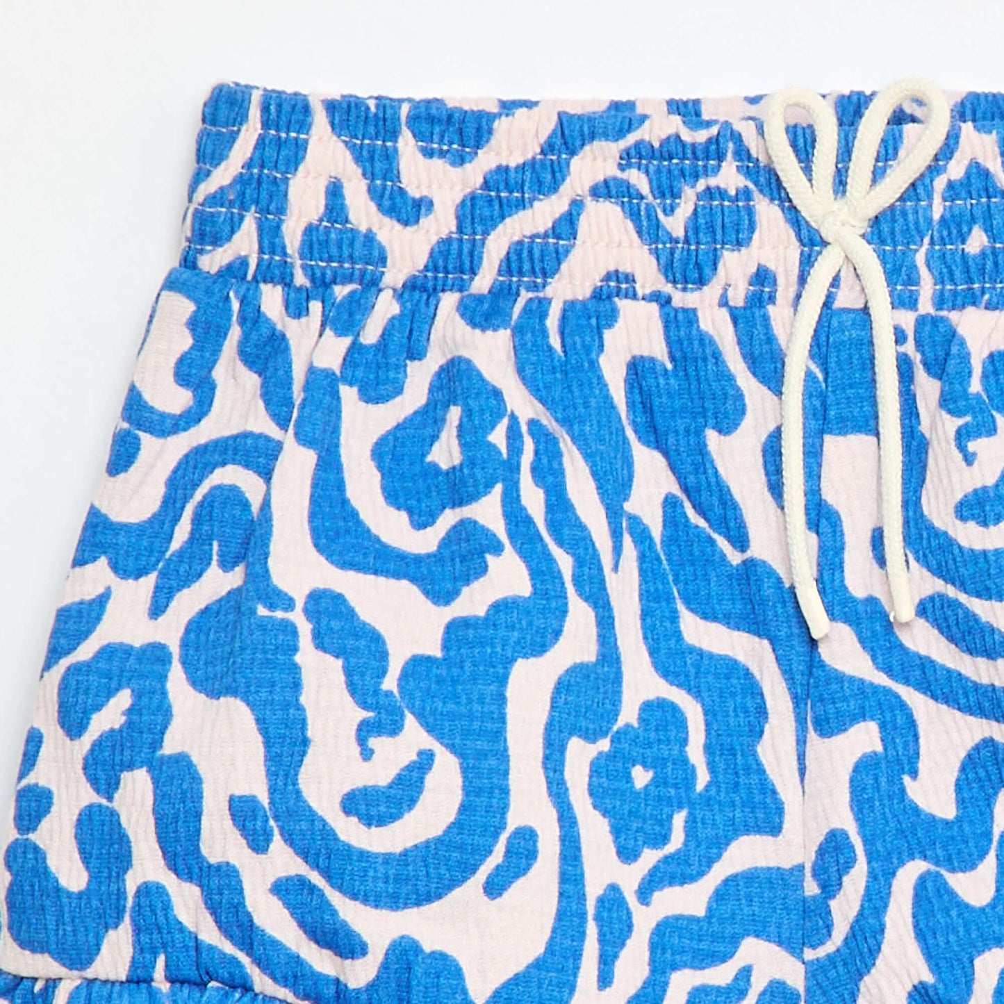 Short casual en coton BLEU