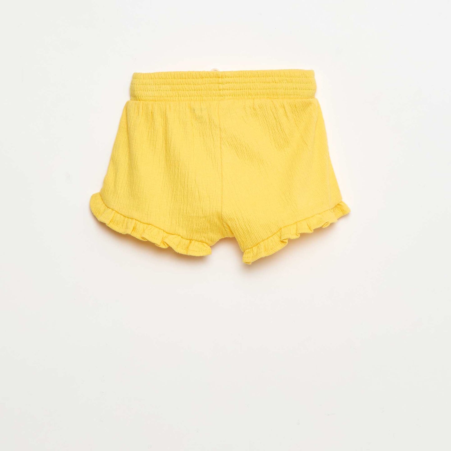 Short casual en coton JAUNE