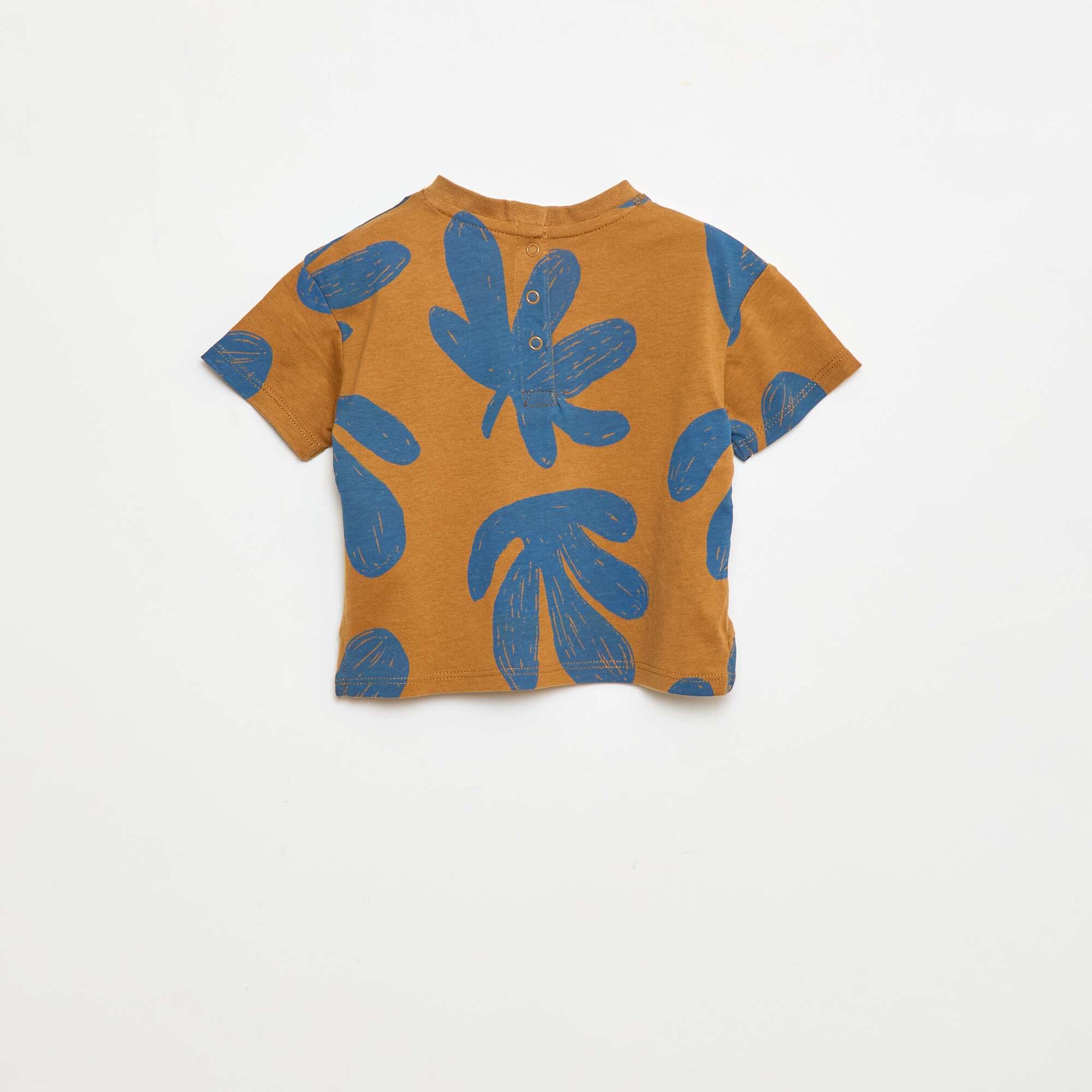 T-shirt imprimé MARRON