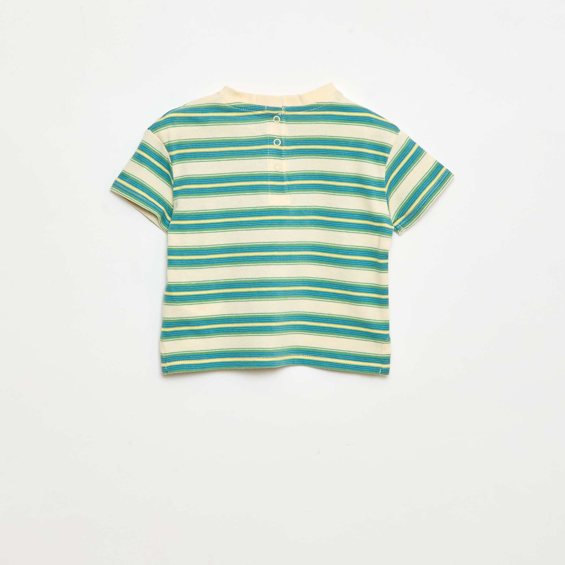T-shirt imprimé BEIGE/VERT