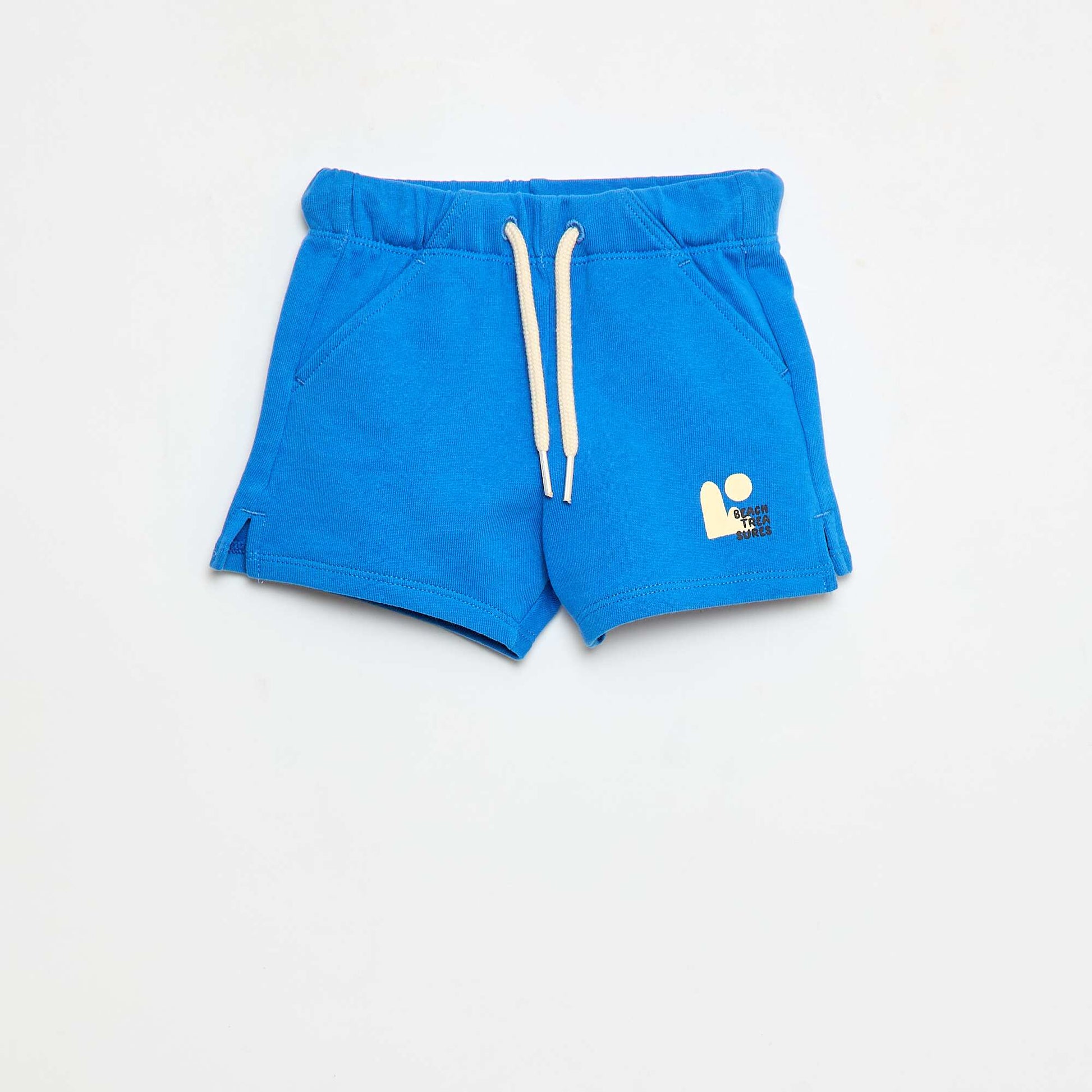Short léger avec cordons de serrage BLEU