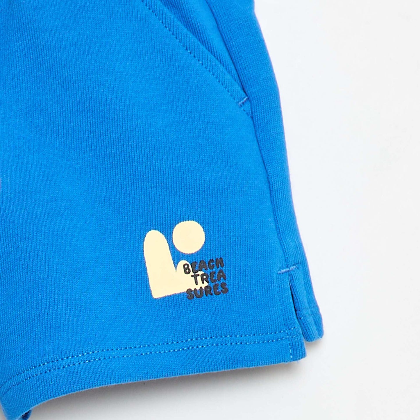 Short léger avec cordons de serrage BLEU