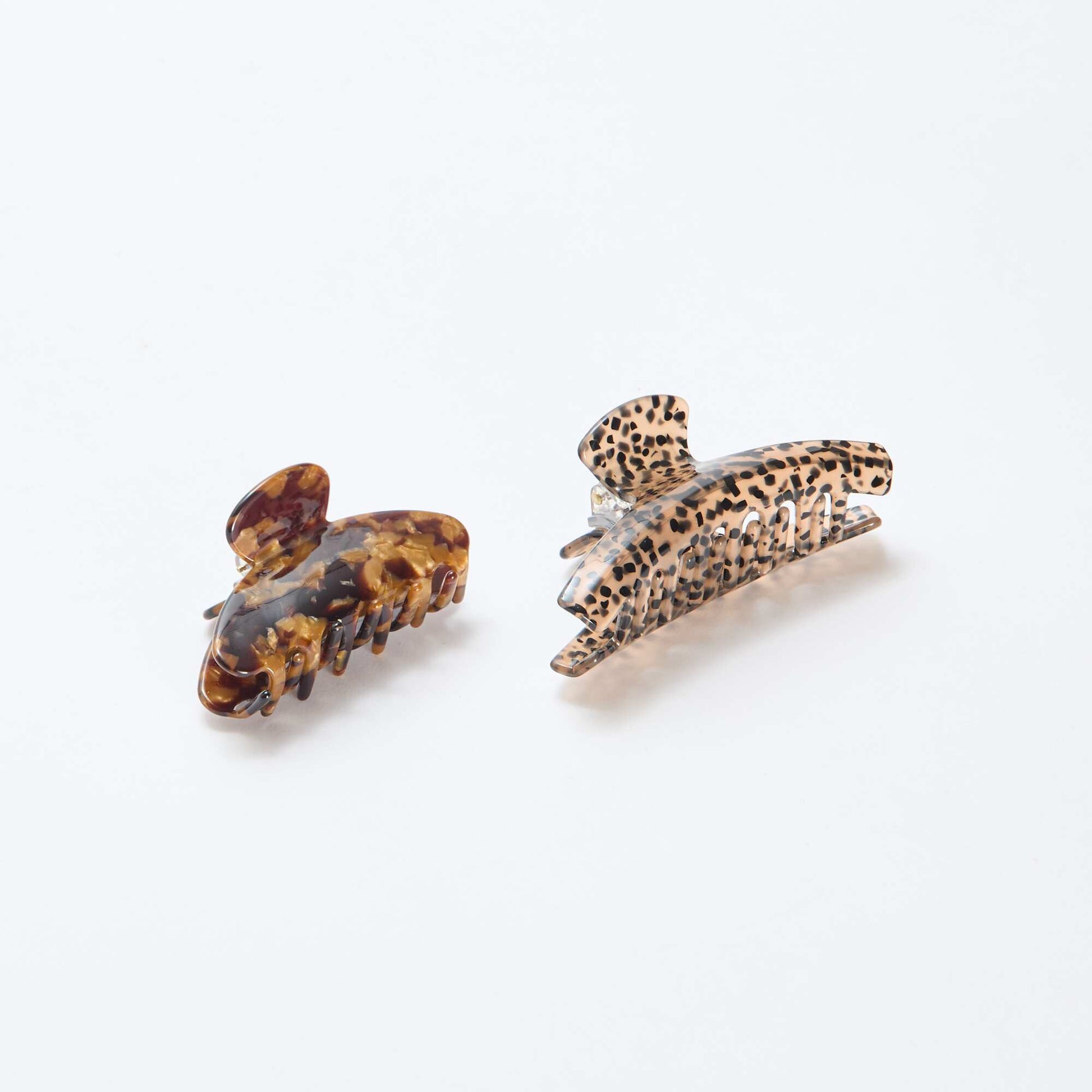 Lot de 2 pinces crabe MARRON