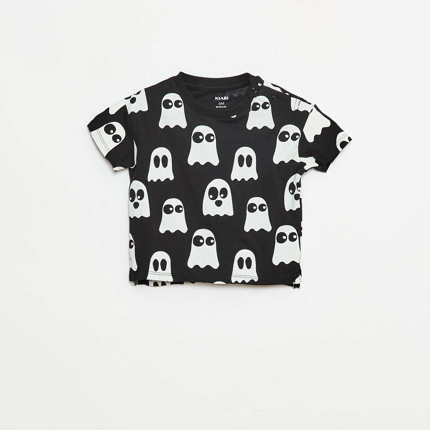 Tee-shirt imprimé 'Halloween' NOIR