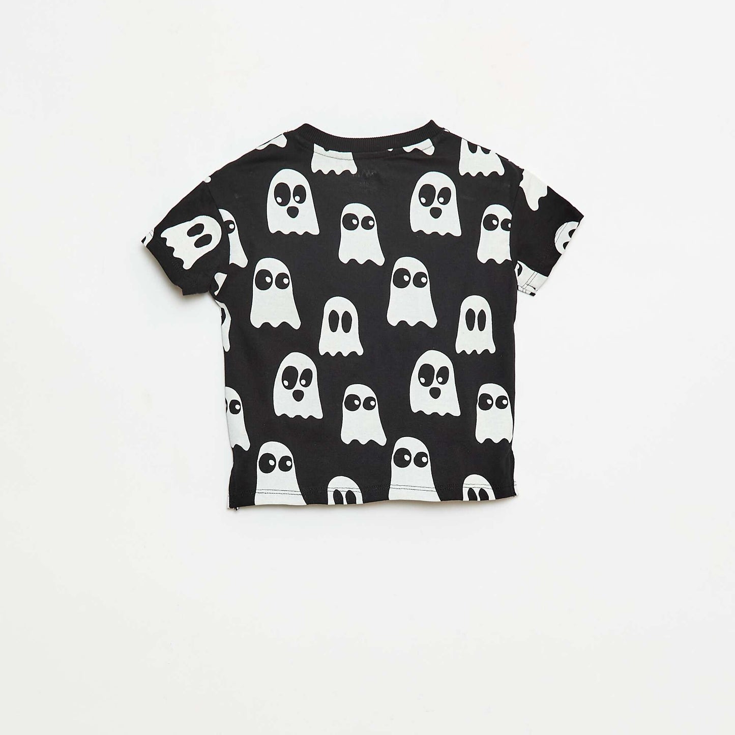 Tee-shirt imprimé 'Halloween' NOIR