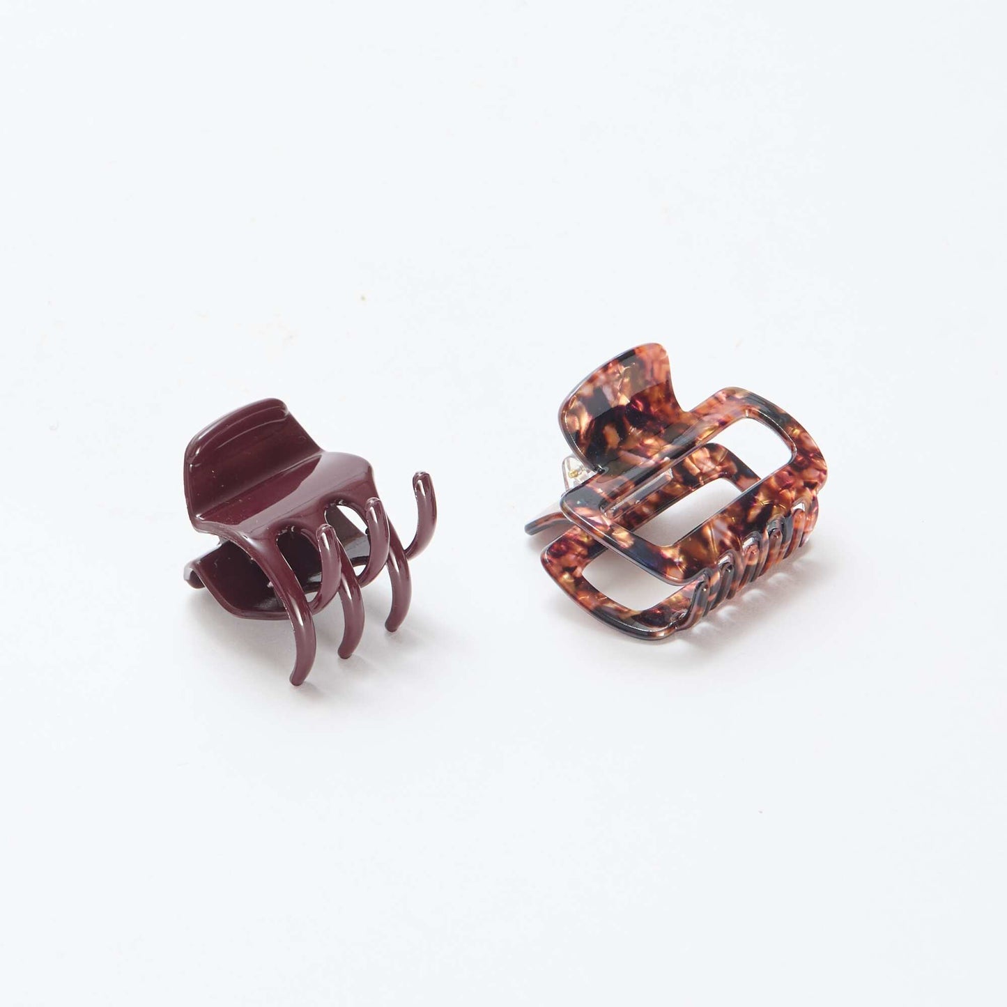 Lot de de 2 petites pinces à cheveux ROUGE