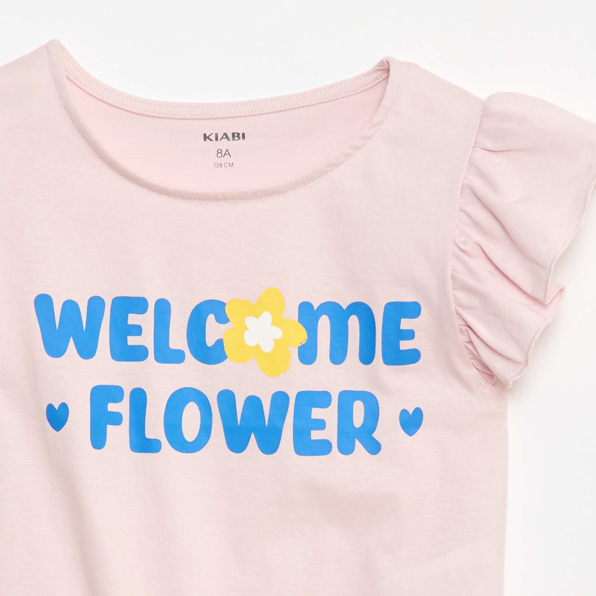 T-shirt casual en jersey coton ROSE