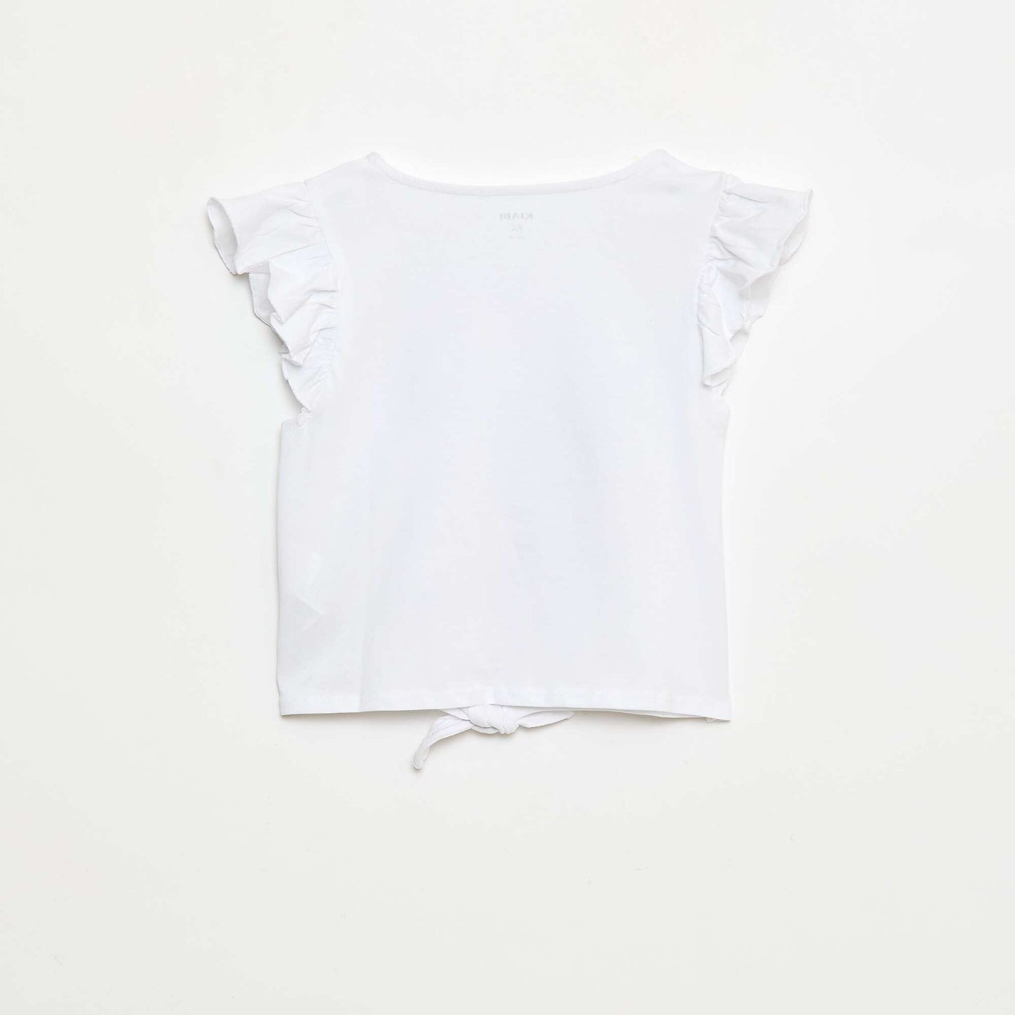 T-shirt casual en jersey coton BLANC
