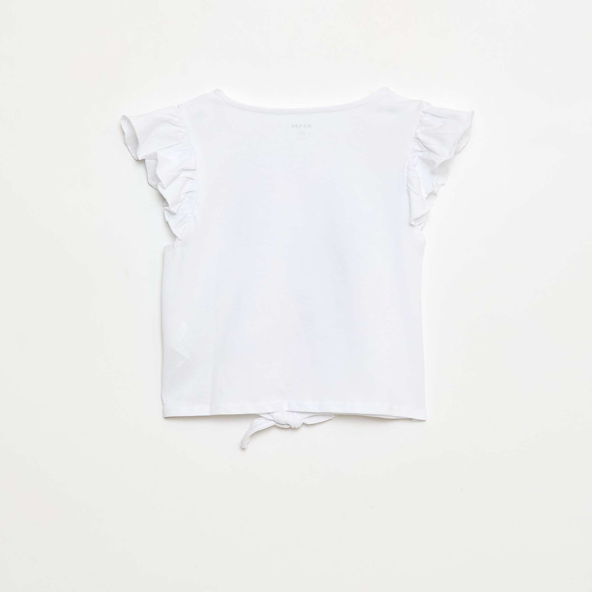 T-shirt casual en jersey coton BLANC
