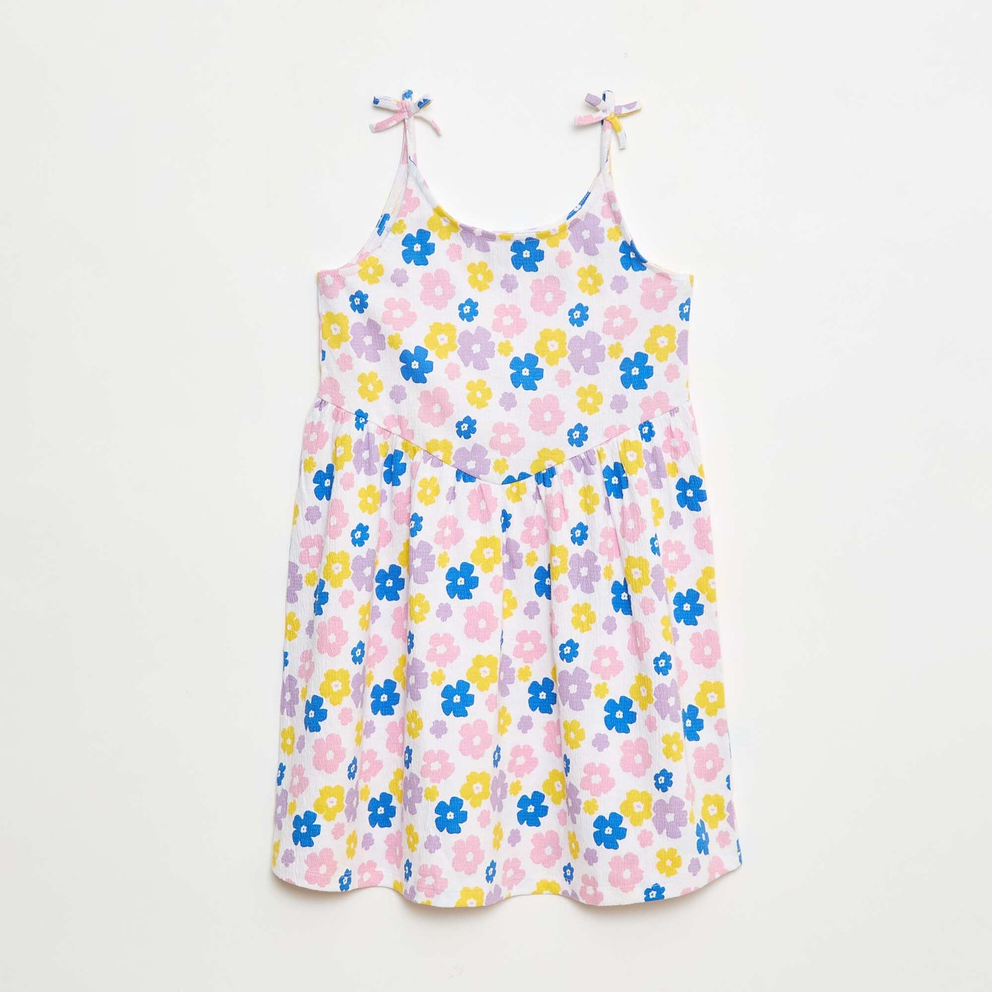Robe à bretelles en coton BLANC