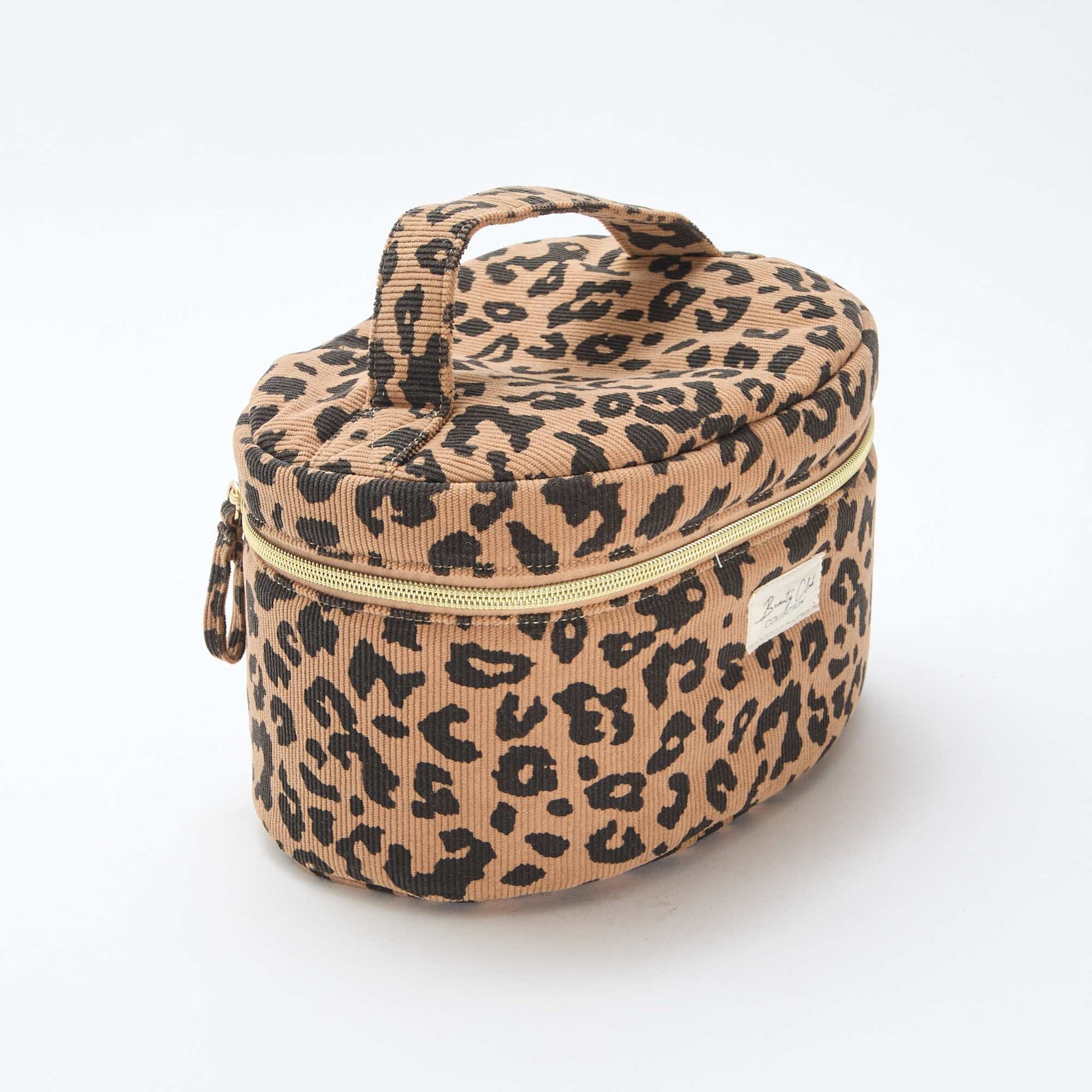 Trousse de toilette - Vanity - motif léopard MARRON
