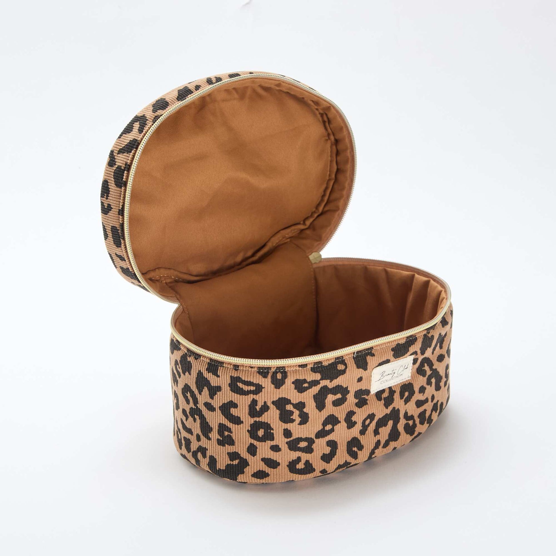 Trousse de toilette - Vanity - motif léopard MARRON