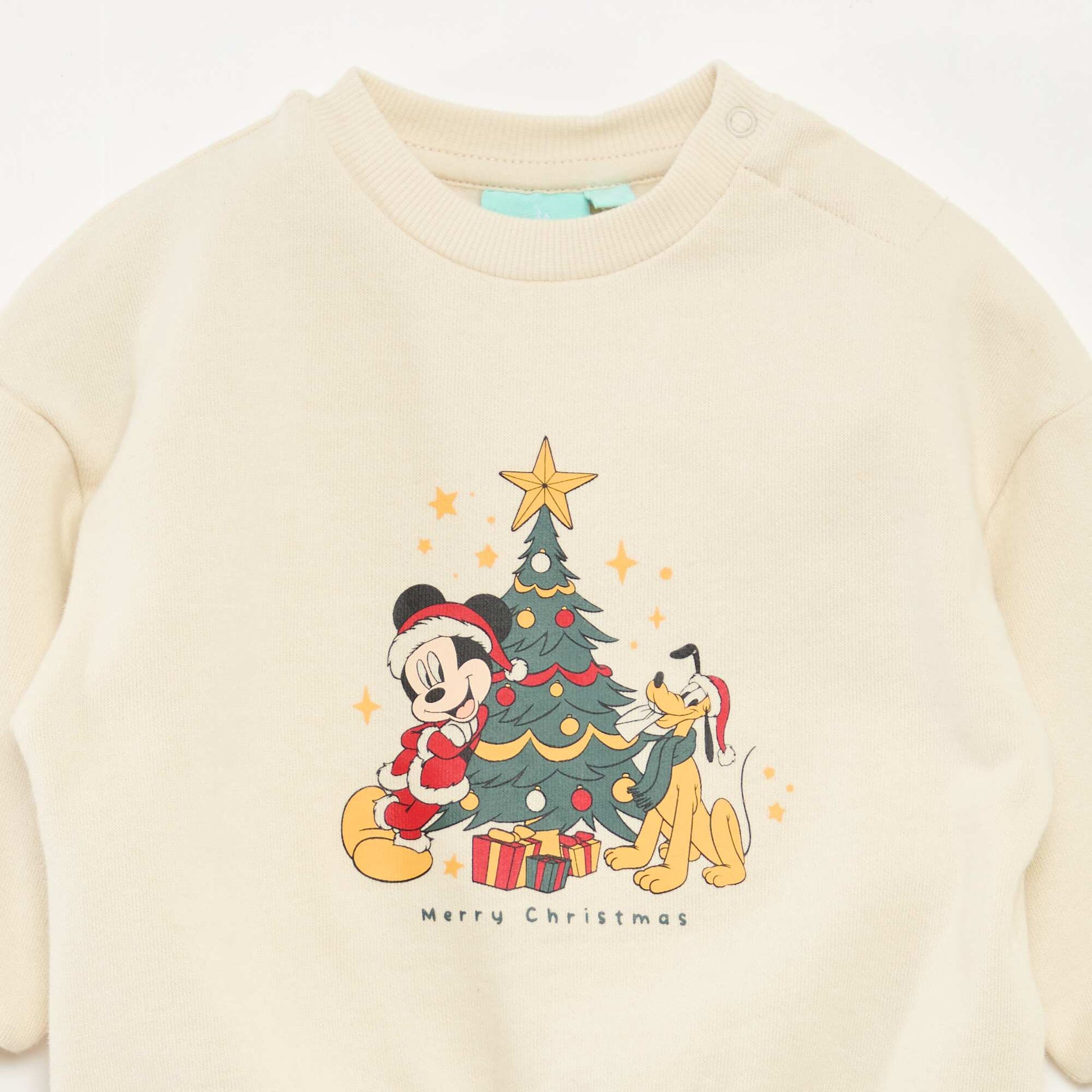 Ensemble de pyjama de Noël 'Disney' 'Mickey' en coton BLANC