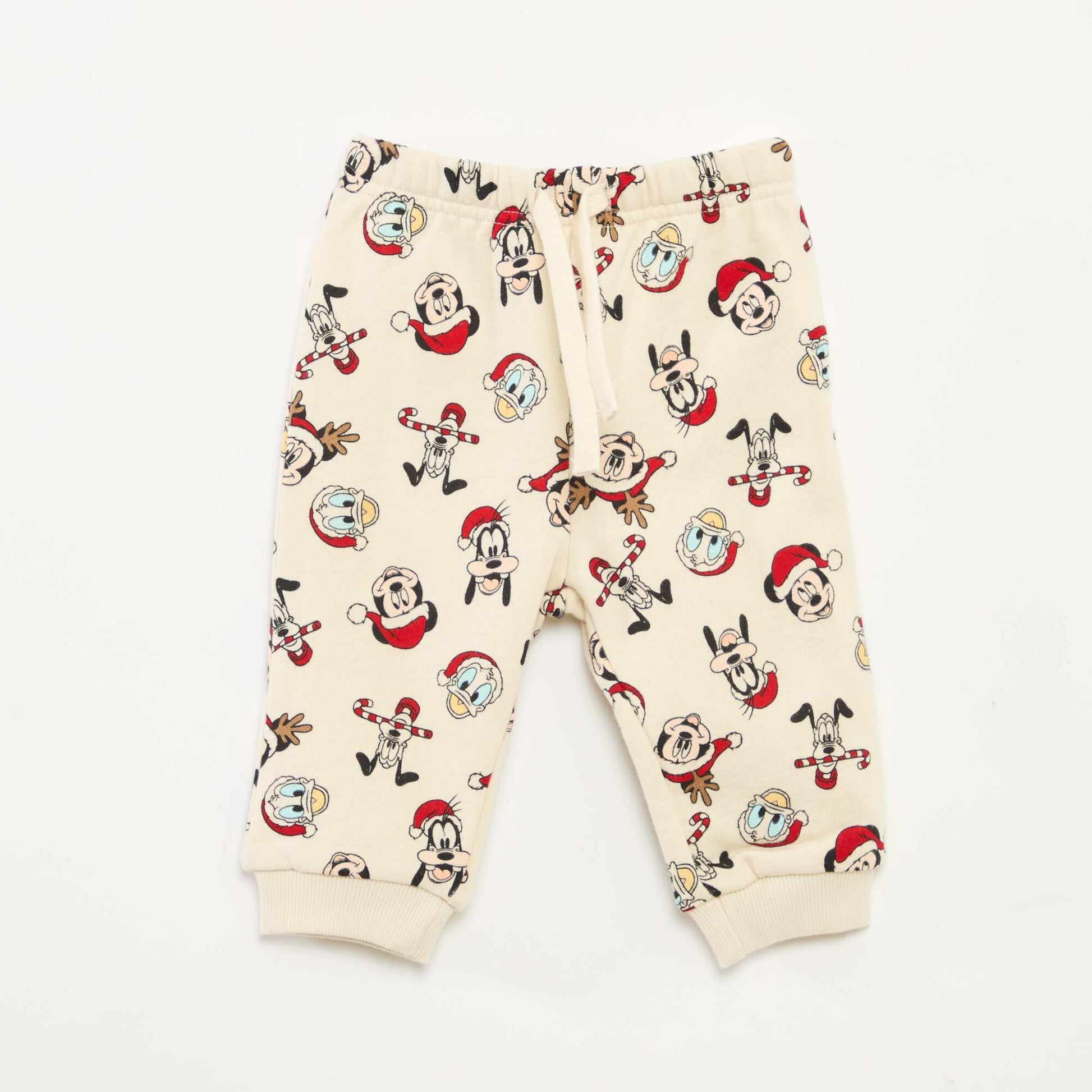 Ensemble de pyjama de Noël 'Disney' 'Mickey' en coton BLANC