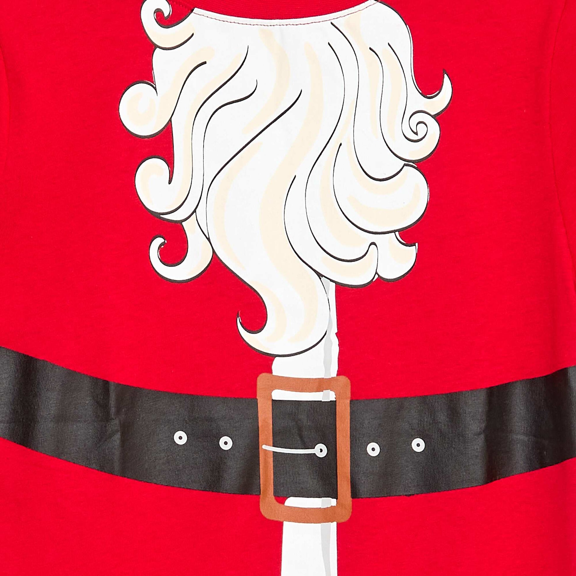 T-shirt imprimé 'Noël' en coton ROUGE