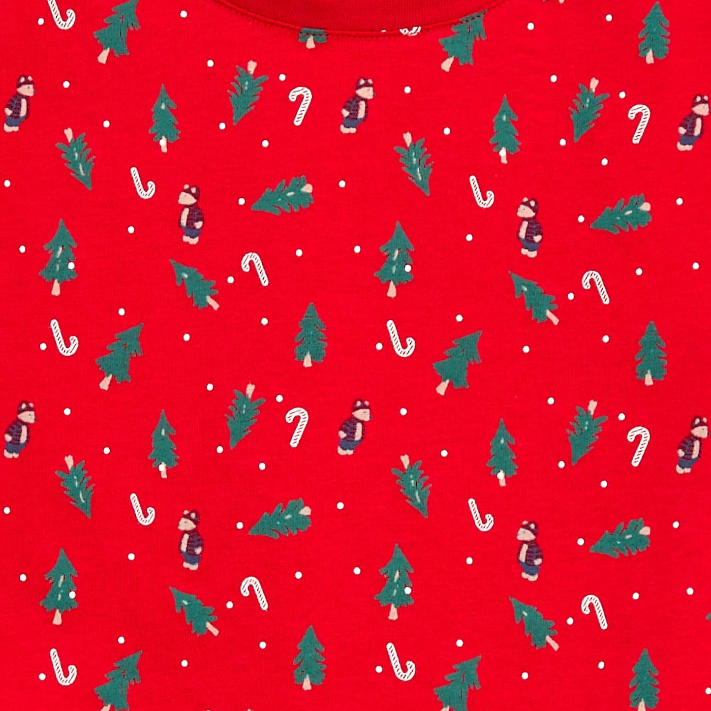 T-shirt imprimé 'Noël' en coton ROUGE